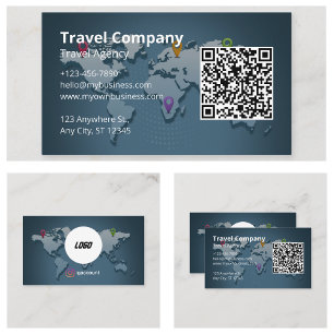 Visite Carte du monde de l'agence de voyages
