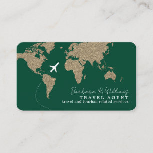 Visite Carte du monde de l'agent de voyages international