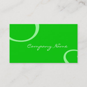 Visite Carte élégante de profil (vert)