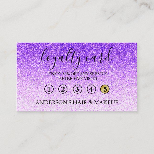 Visite Carte élégante simple moderne de fidélité de (Devant)