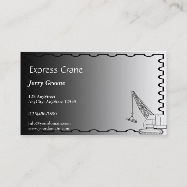 Visite Carte en acier moderne d'entreprise de (Devant)