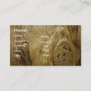 Visite Carte en bois de profil d'arbre