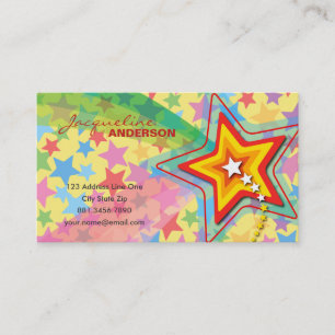 Visite Carte faite sur commande colorée de profil