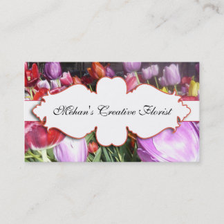 Visite Carte florale de Bisness de photographie de
