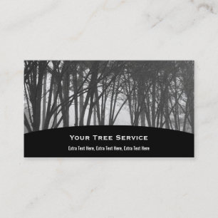 Visite Carte foncée d'entreprise de services d'arbre en
