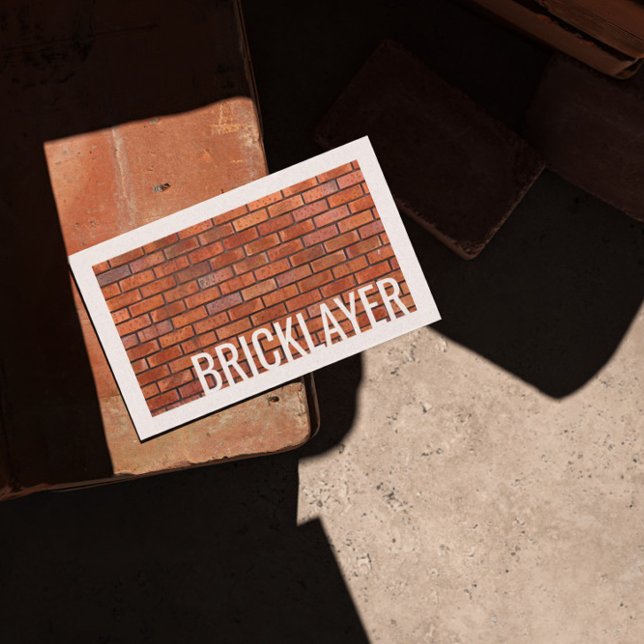 Visite Carte frontière blanche maçonnerie en pierre de br (Perfect for business)