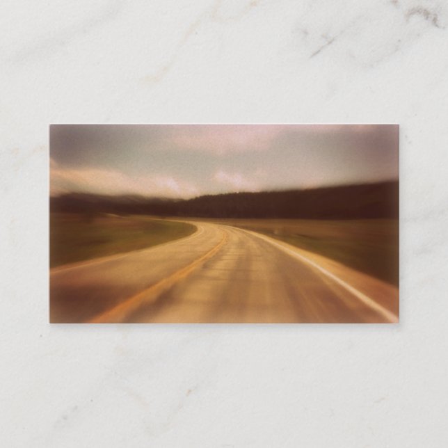 Visite Carte funèbre Horizontel de prière de route (Devant)