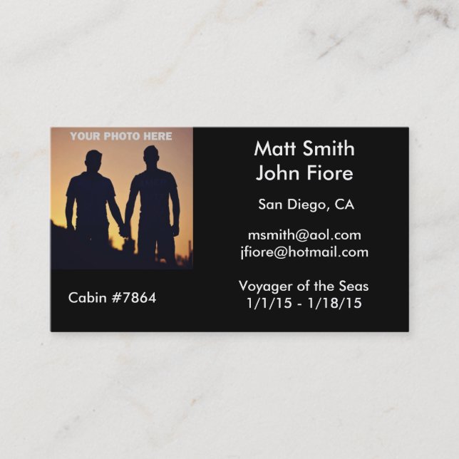 Visite Carte gaie de croisière (Devant)