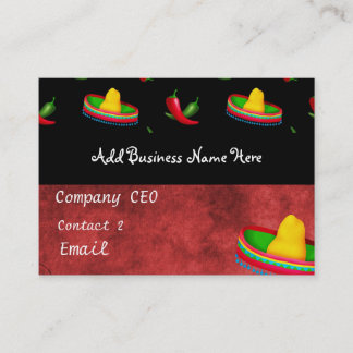 Visite Carte MEXICAINE de restauration