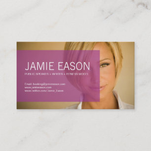 Visite Carte moderne de profil - Jamie Eason