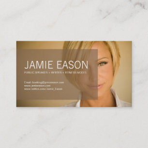 Visite Carte moderne de profil - Jamie Eason