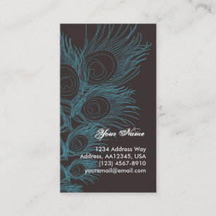 Visite Carte nominative de plume