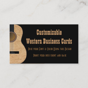 Visite Carte personnalisable d'industrie musicale de