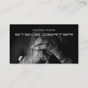 Visite Carte personnelle professionnelle de boxe