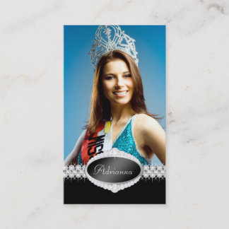 Visite Carte photo de concours de beauté de bonheur de
