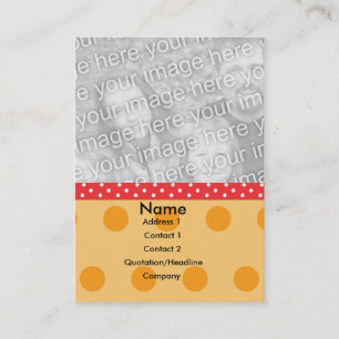 Visite Carte photo de point de polka