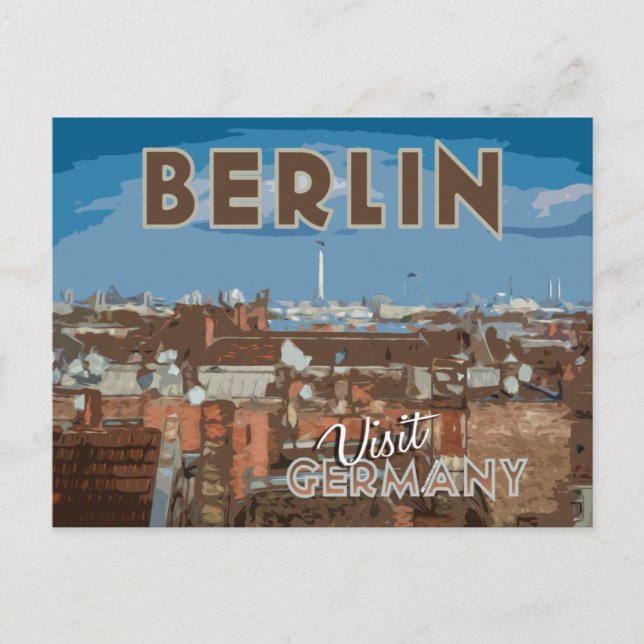 Visite... Carte postale Berlin (Devant)