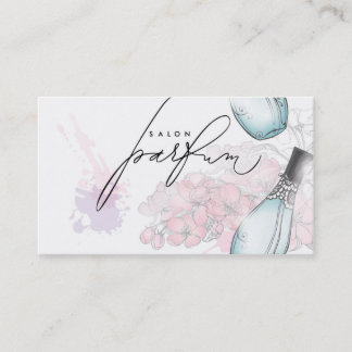 Visite Carte professionnelle de parfum de beauté de salon