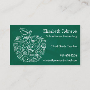 Visite Carte professionnelle de professeur Apple