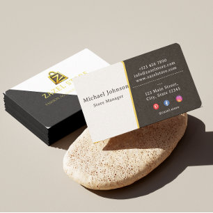 Visite Carte professionnelle minimaliste de luxe