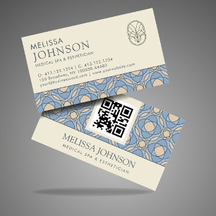 Visite Carte QR du Salon de beauté et Esthétique Elegant 