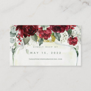 Visite Carte RSVP En Ligne Mariage De La Bouteille De Pie