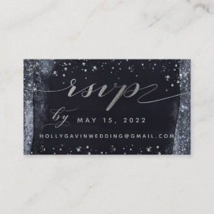 Visite Carte RSVP en ligne pour Mariage de nuit étoilé ar