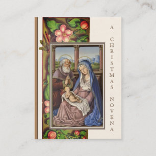 Visite Carte Sainte de la Nativité de Noël Jésus Marie