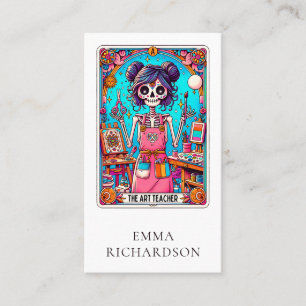 Visite Carte Tarot de professeur d'art