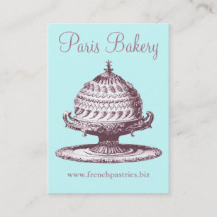 Visite Carte vintage de style pour la boulangerie,