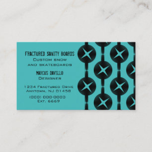Visite Cercles rares Carte de visite, Turquoise