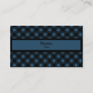 Visite Cercles simples Carte de visite, bleu foncé