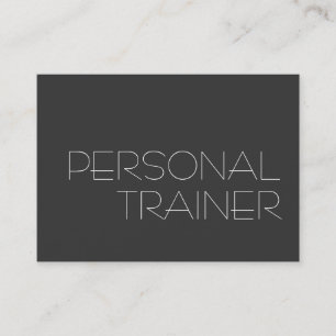 Visite Chubby Grey Personal Trainer Fitness Carte de visi