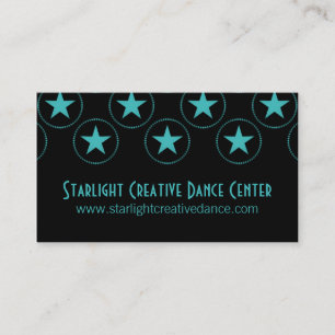 Visite Classic Stars Carte de visite, Turquoise
