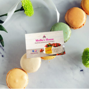 Visite Commerce de gâteaux sucrés Élégant Carte de visi