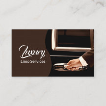 Conducteur de service Limo, Cabine, Carte de visit