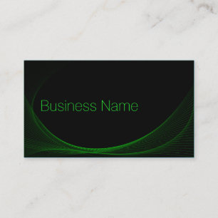 Visite Cool Black & Lime Green Wireframe - Carte de visit