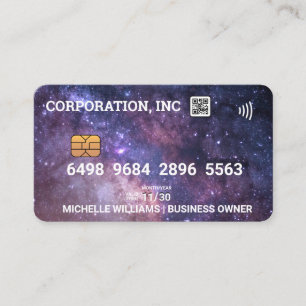 Visite Crédit   Carte de débit   Galaxie   Code QR