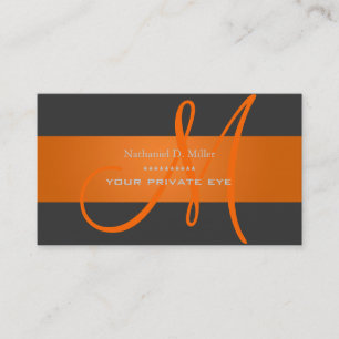 Visite Customiser cette couleur monogramme carte de visit