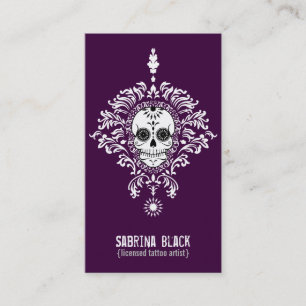 Visite Damassé morte - carte faite sur commande de