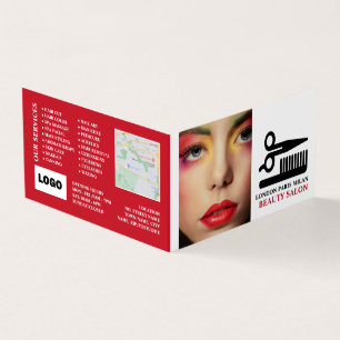 Visite Design de maquillage élégant, beauté, carte de fid