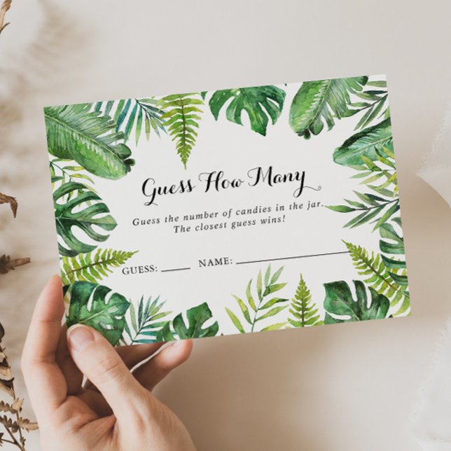 Visite Destination Tropical Devinez Combien De Carte De J (Créateur téléchargé)