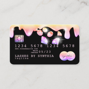 Visite Diamants hologrammes de carte de crédit Rainbow pa
