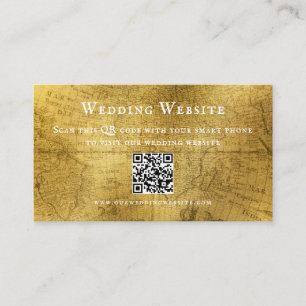 Visite Elégante carte de boîtier Mariage de look antique
