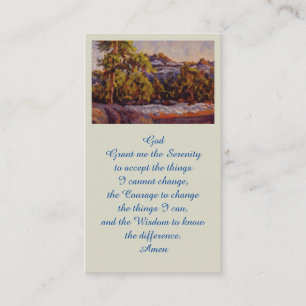 Visite Elégante carte de peinture à l'aquarelle Memorial