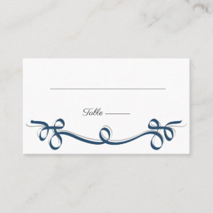 Visite Elégante carte de place mariage fleurie