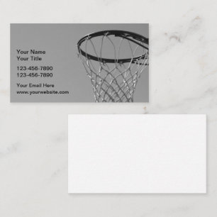 Visite Entraîneur classique de basket-ball Carte de visit