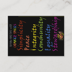 Visite Épices de quaker - carte bienvenue