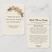 Faveurs de mariage St. Charles Memorare Carte Sain
