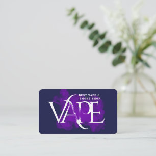 Visite Fumée colorée Boutique Vape Boutique Carte de visi